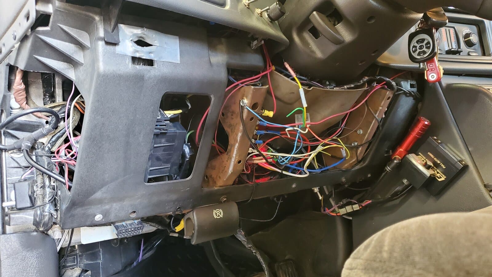 Automotive electrical work in progress